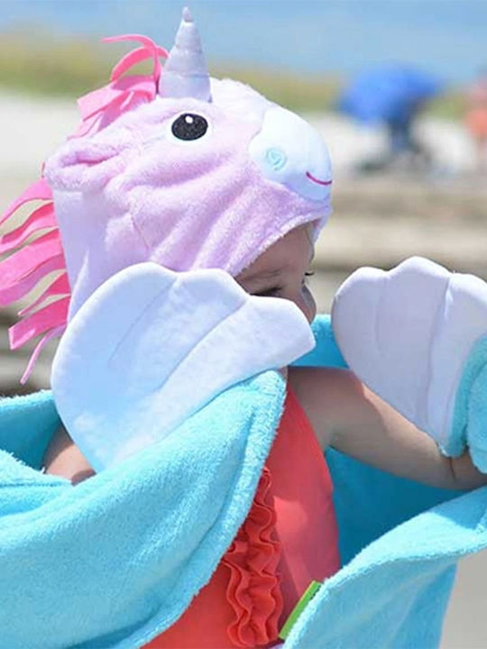 Zoocchini Baby Hooded Towel Allie The Alicorn Light Blue 127x55cm