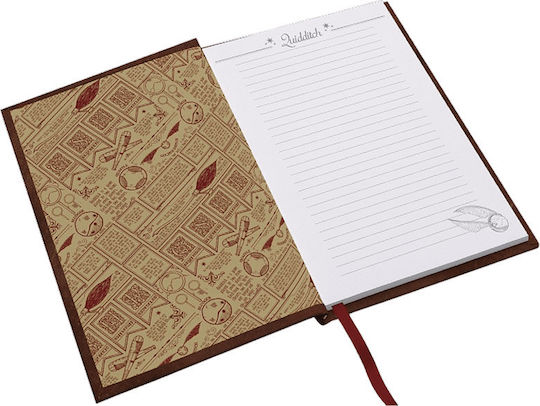 Abysse Harry Potter Quidditch Notebook A5 Ruled Brown