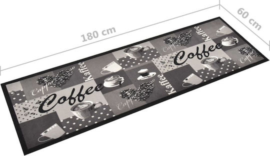 vidaXL Coffee Kitchen Mat Runner with Anti-slip Underlay Blue 60x180εκ.