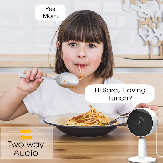 Laxihub M4-TY IP Камера за наблюдение Wi-Fi Full HD 1080p с Двупосочна Комуникация и Обектив 3.6мм
