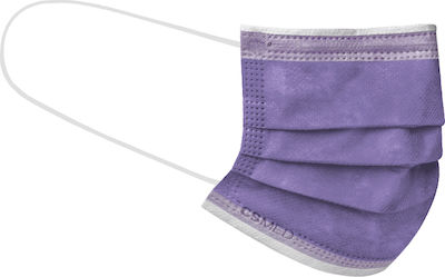 Siamidis Disposable Surgical Mask Type IIR Kids Purple 50pcs