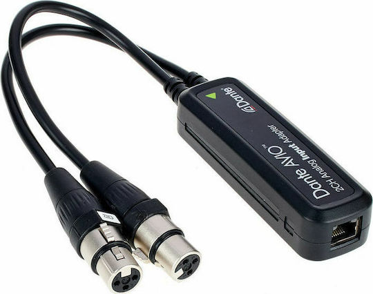 Dante RJ-45 female - 2x XLR female (Analog Inputs)