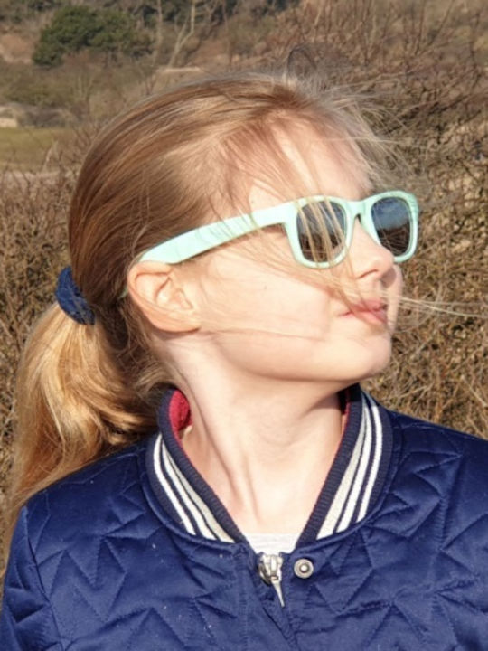 Koolsun Wave Unbreakable Kids Sunglasses Green for 3-10 Years