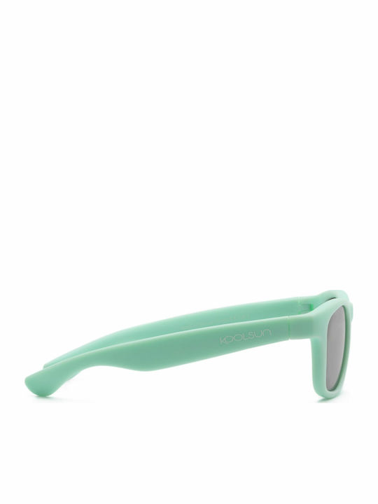 Koolsun Wave 1-5 Years Unbreakable Baby Kids Sunglasses with Mirror Lenses Green for 1-5 Years