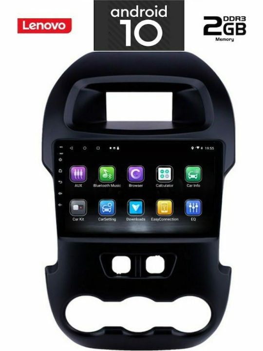 Lenovo Car-Audiosystem für Ford Ranger 2015+ (Bluetooth/USB/AUX/WiFi/GPS) mit Touchscreen 9"