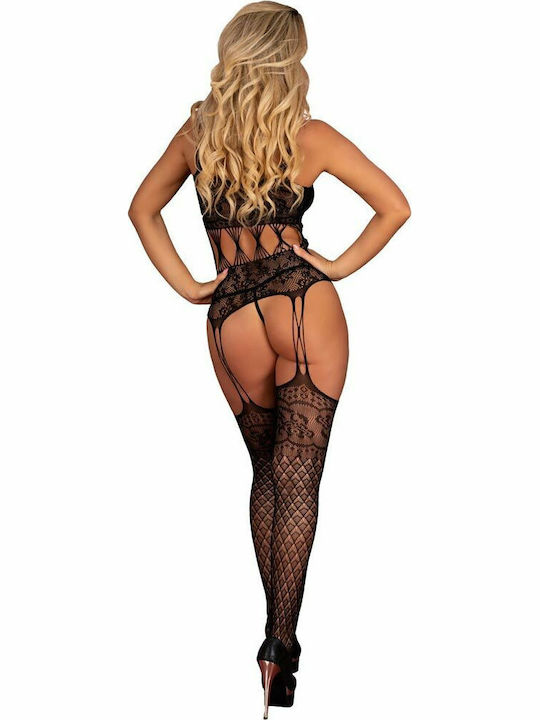 Livia Corsetti Sobren Bodystocking Ολόσωμο Καλσόν Black