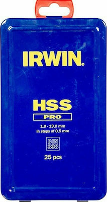 Irwin Set of 5 Drills HSS for Metal