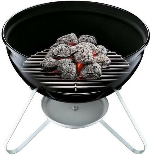 Weber Smokey Joe Rostfreier Stahl Tragbar Holzkohlegrill Kessel mit Deckel und Thermometer 37cmx37cm