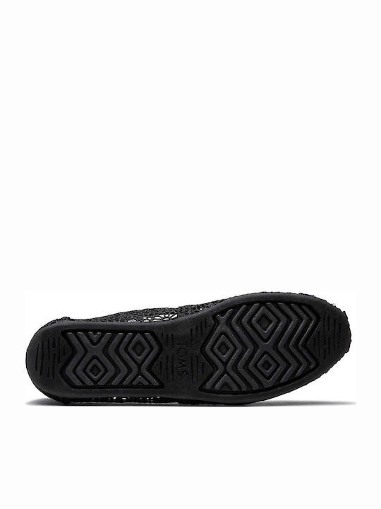 Moroccan Women's Knitted Espadrilles Black