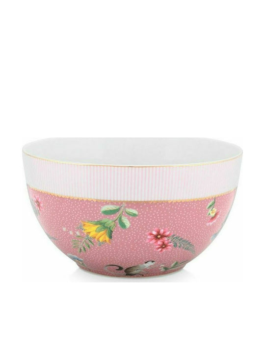 PiP Studio La Majorelle Salatschüssel aus Porzellan Pink 18x18cm 1Stück