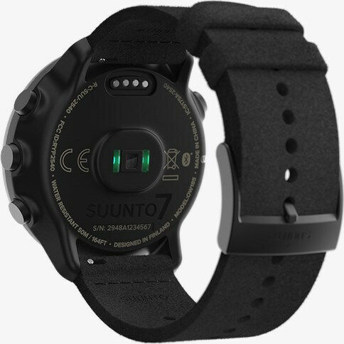 Suunto 7 Титан 50мм Водоустойчив Смартчасовник с Пулсомер (Matte Black Titanium)