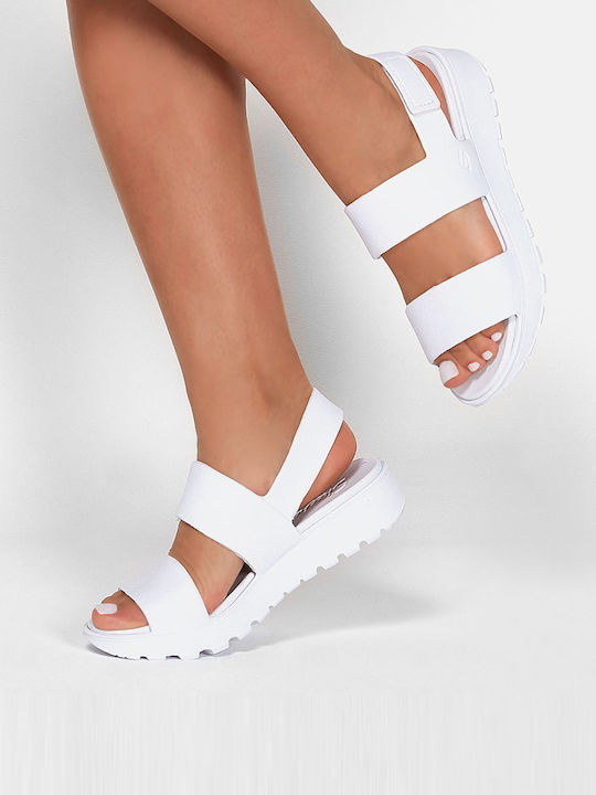 Breezy Feels Women's Flat Sandals Sporty White