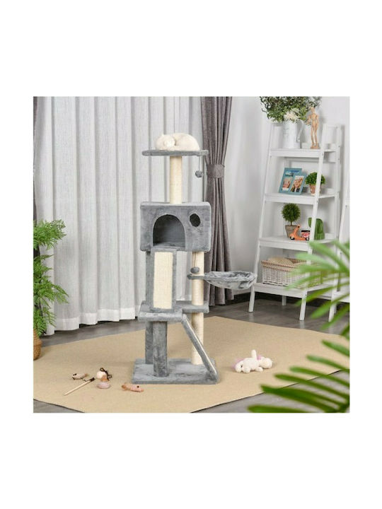 Pawhut Ονυχοδρόμιο Γατόδεντρο Γκρι 60x49x130εκ.