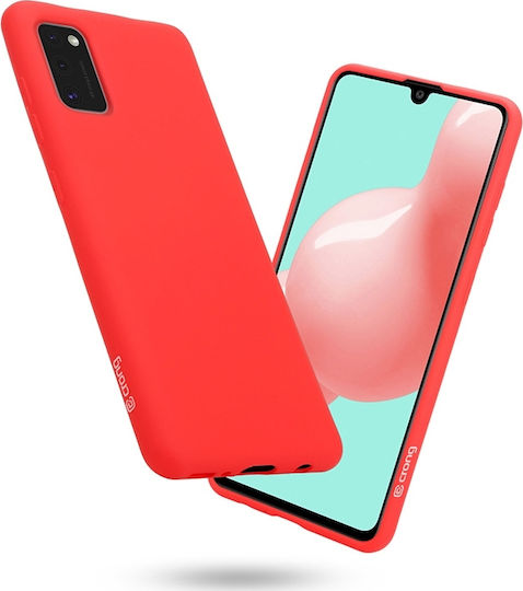 Crong Color Flexible Premium Back Cover Σιλικόνης Κόκκινο (Galaxy A41)