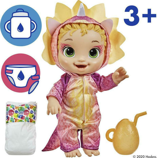 Hasbro Baby Alive Baby-Puppen-Set Dino Cuties Doll Triceratops Für 3+ Jahre