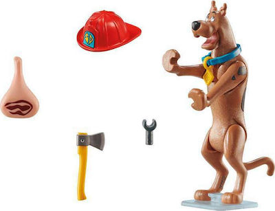 Playmobil Scooby-Doo Collectible Firefighter Figure for 5-12 years old