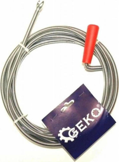 Geko Steel Drain Unblockers 5m with Maximum Unclogging Thickness 9mm