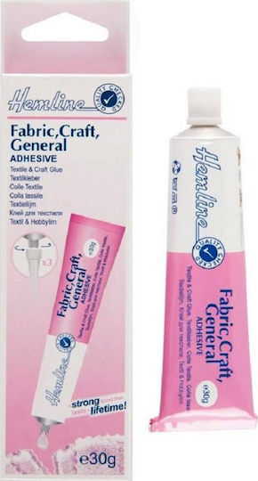 Hemline Kleber Gel Fabric Craft General für Stoff 30gr