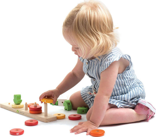Tender Leaf Toys Stacking Toy Preschool Counting Carrots made of Wood for 18++ Months