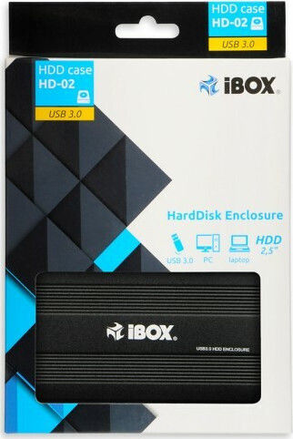 iBox HD-02 Θήκη για Σκληρό Δίσκο 2.5" SATA III με σύνδεση USB 3.0