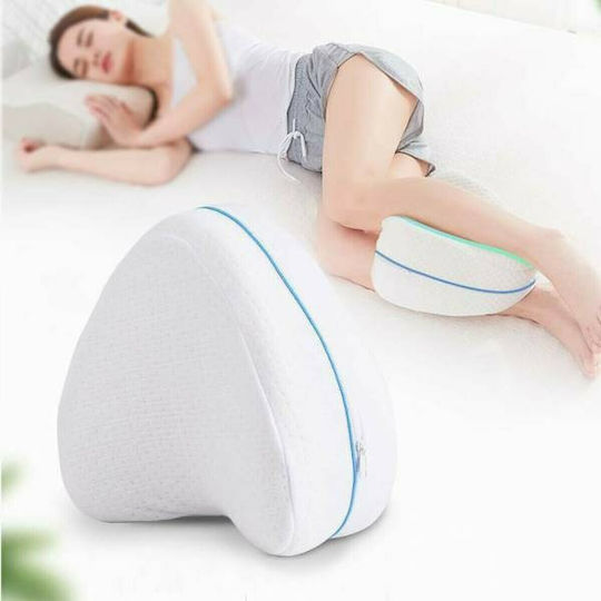 Leg Pillow Separator with Memory Foam 24x15x20cm in White Color