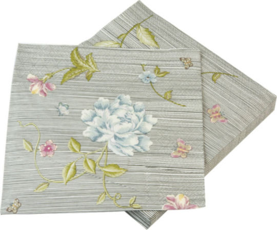 Napkins Gray 33x33cm 20pcs 8