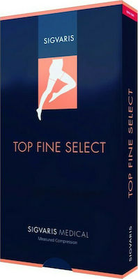 Sigvaris Top Fine Select 701 Short Κάλτσες Κάτω Γόνατος Διαβαθμισμένης Συμπίεσης 18-21 mmHg Μαύρες