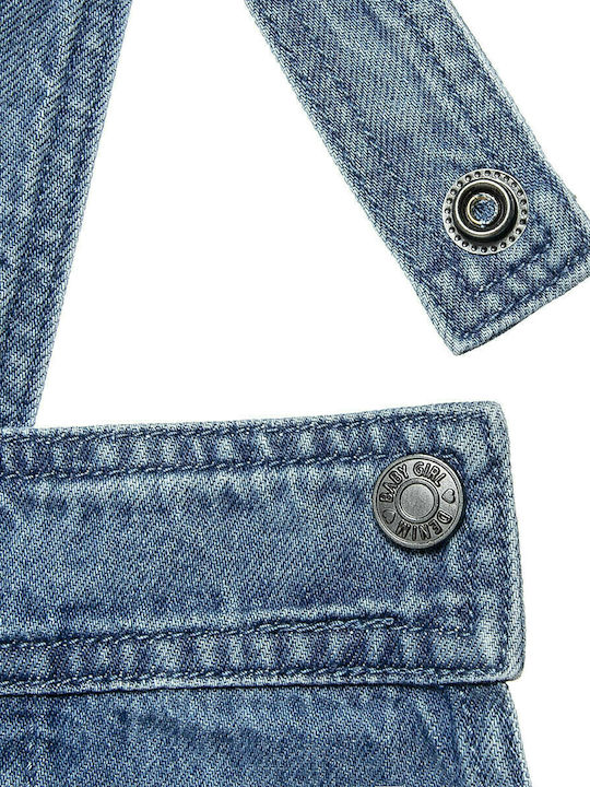 Kids' Denim Overall Skirt Blue