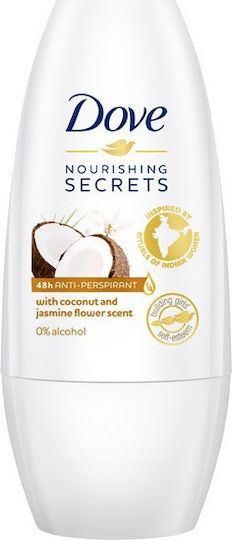 Dove Nourishing Secrets Restoring Ritual Coconut & Jasmine Flower Deodorant Αποσμητικό 48h σε Roll-On 50ml