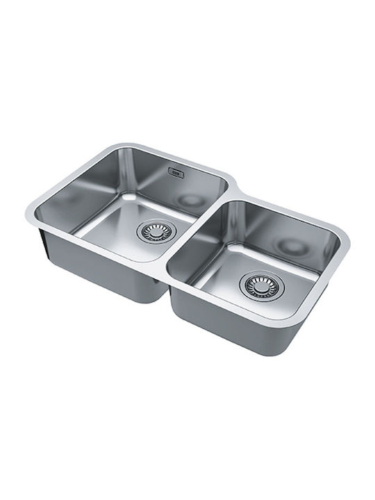 Franke Bell BCX 120-42-35 3011850116 Undermount Sink Left Inox Satin W84.5xD46.5cm Silver