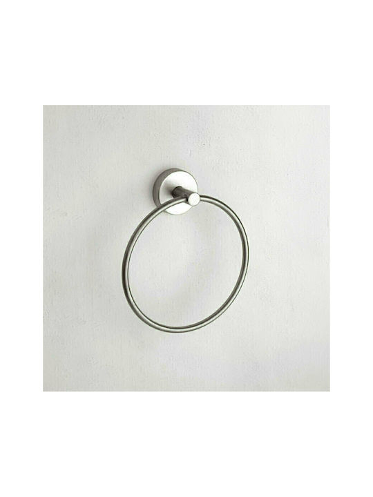 Karag Uno Single Wall-Mounted Bathroom Ring ​19x19cm Satine