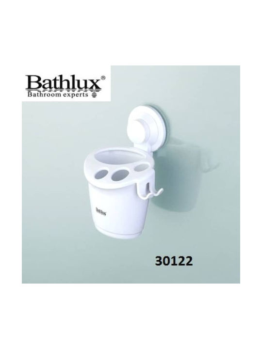 Bathlux De perete Organizator auto Plastic cu ventuză Albă