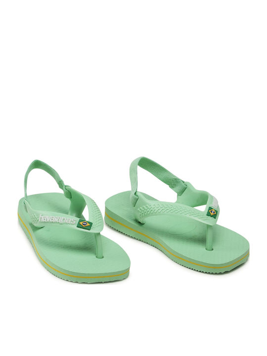 Kids' Flip Flops Green