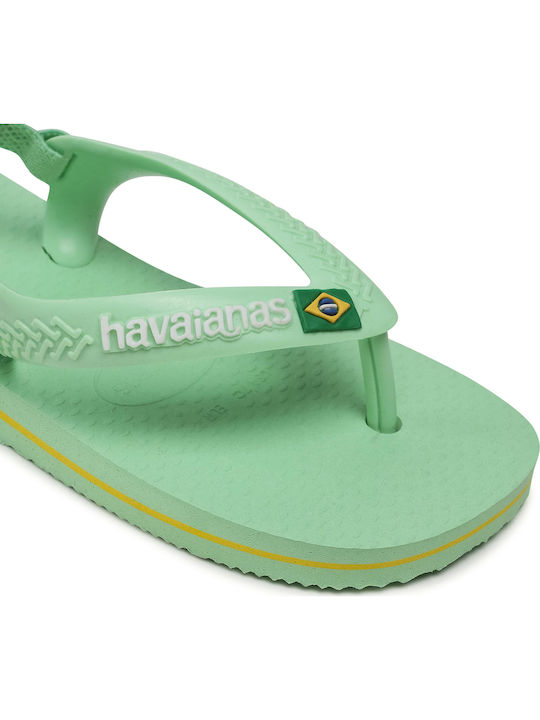 Kids' Flip Flops Green
