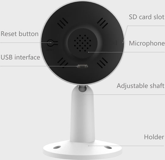 Laxihub IN1 IP Cameră de Supraveghere Wi-Fi Full HD 1080p cu Comunicare Bidirecțională