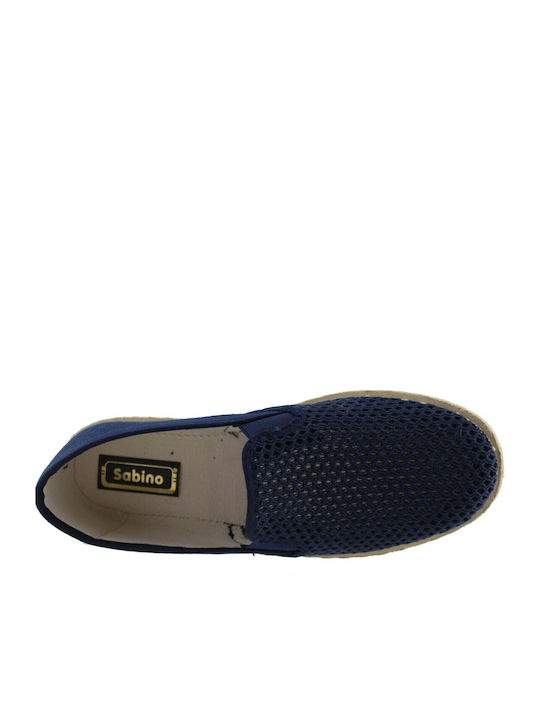 Fabric Men's Espadrilles in Blue Color