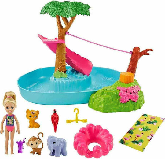 Barbie Jocuri pe Râu Set de păpuși Chelsea pentru 3+ ani+ Ani