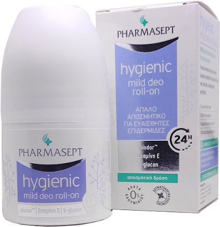 Pharmasept Hygienic Mild Дезодорант 24h Рол-он Без алуминий 50ml
