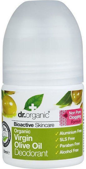 Dr.Organic Olivenöl Olivenöl Natürliches Deodorant in Roll-On 50ml