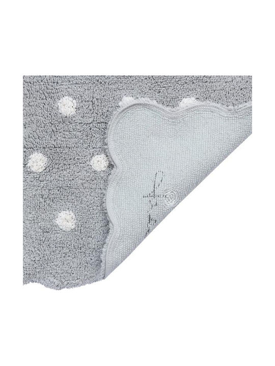 Lorena Canals Handmade Kids Cotton Rug Mini Biscuit 70x100cm Pearl Grey