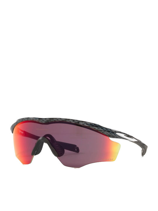 Oakley M2 Frame XL Sonnenbrillen mit Schwarz Rahmen und Lila Spiegel Linse OO9343-16
