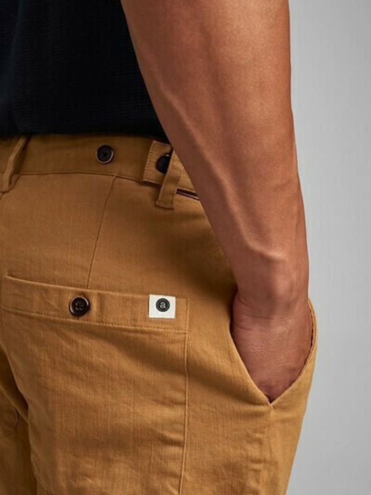 900084 Ανδρικό Παντελόνι Chino Καφέ