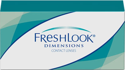 Freshlook Dimensions 6 Μηνιαίοι Έγχρωμοι Φακοί Επαφής Υδρογέλης με UV Προστασία