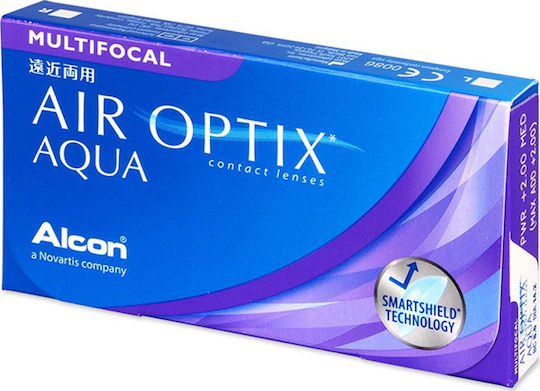 Air Optix Aqua 3 Месечно Мултифокални Контактни Лещи Силиконов хидрогел