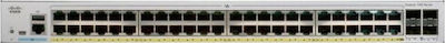 Cisco CBS350-48T-4X-EU Verwaltet L2 Switch mit 48 Ports Gigabit (1Gbps) Ethernet