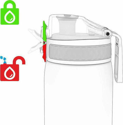 Ion8 Sport Slim Kids Water Bottle Butterfly Plastic Pink 600ml