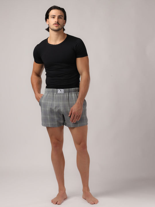 Adam Smith - Relax Boxer Shorts - Grey Plaid