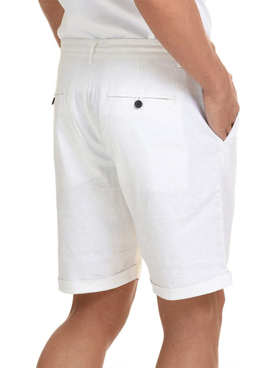 Herrenshorts Chino Weiß