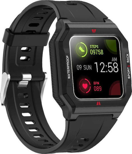 Colmi P10 46mm Smartwatch με Παλμογράφο (Μαύρο)