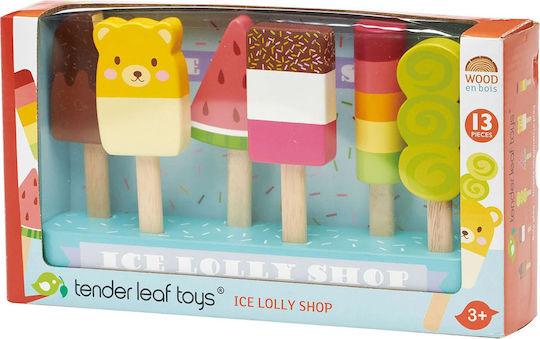 Tender Leaf Toys Ξύλινα Παγωτά Ξυλάκι από Ξύλο 6τμχ